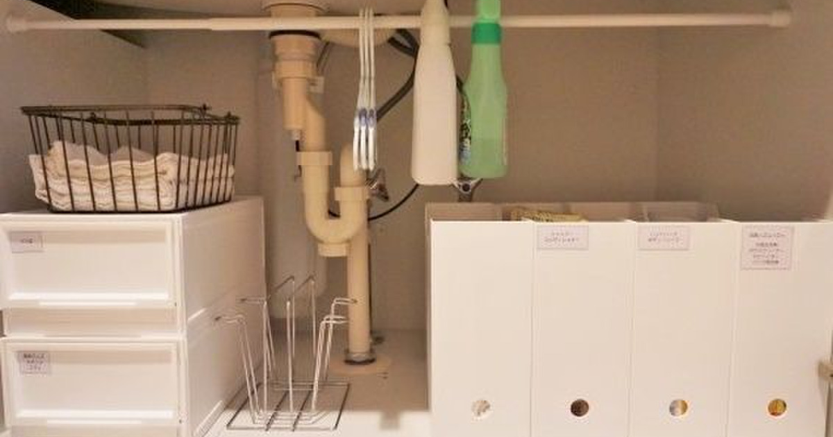 ニトリの収納グッズで 洗面台下の整理 暮らしニスタ