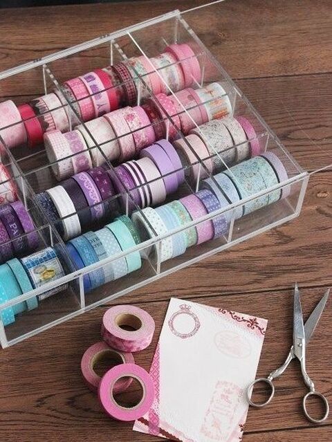 無印良品のアクリルボックスでマスキングテープを 見せる収納 に 暮らしニスタ 無印良品のアクリルボックスでマスキングテープを 見せる収納 に 暮らしニスタ