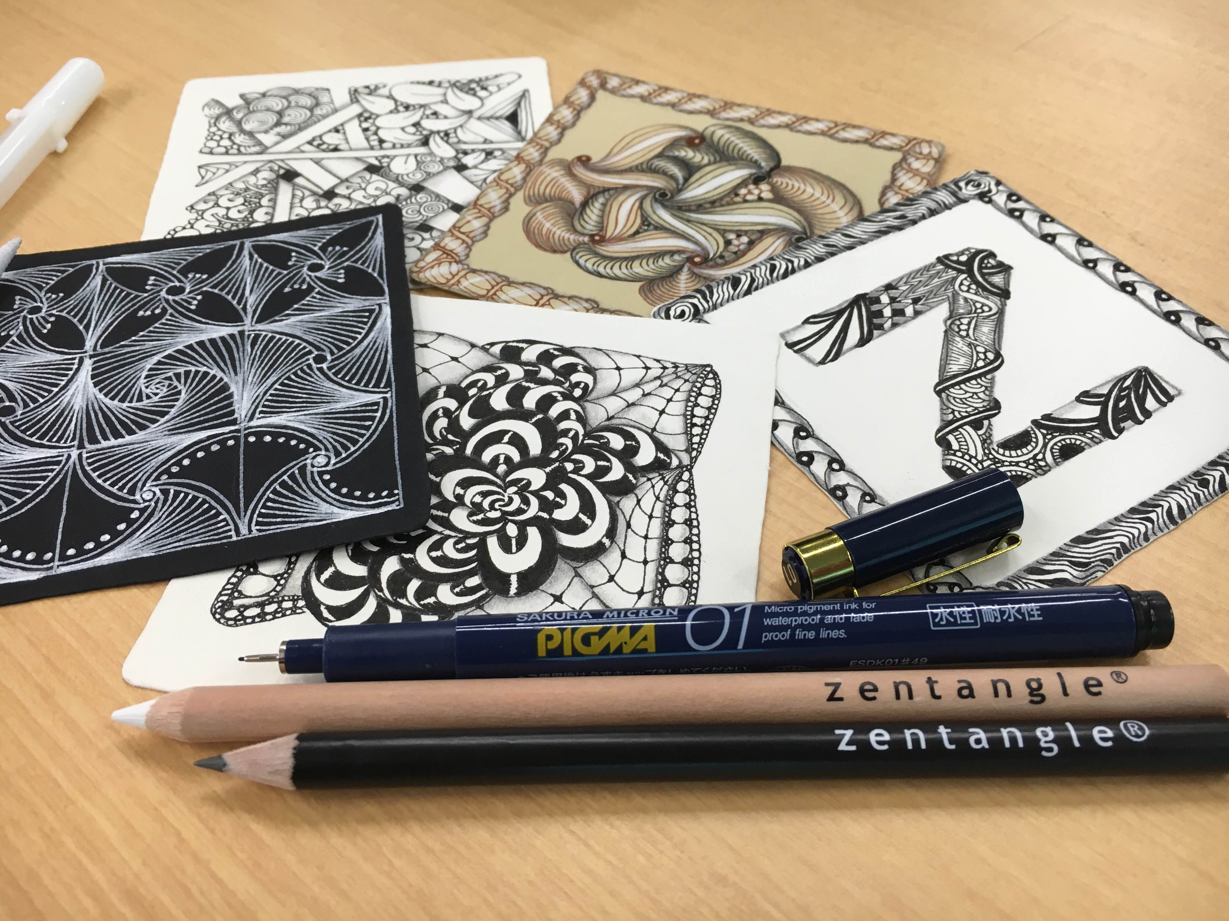 アメリカで大人気!大人の塗り絵に続く癒しアート“ゼンタングル”が今キテる!