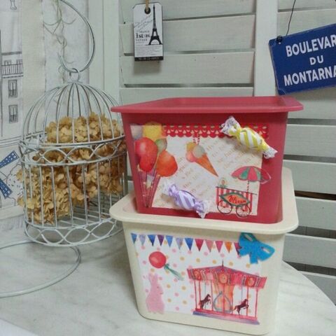 ダイソーの収納ケースにデコポッジ かわいいベビーにプレゼント 暮らしニスタ ダイソーの収納ケースにデコポッジ かわいいベビーにプレゼント 暮らしニスタ