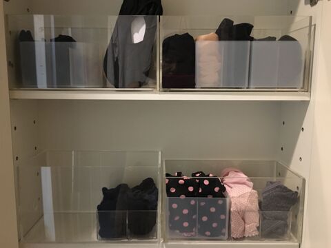 無印の収納用品にさらに無印を使って 下着をミニマムに管理 暮らしニスタ