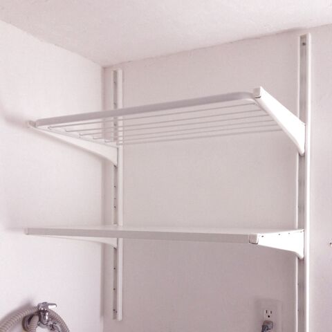 Ikeaのalgotシリーズ 洗濯機の上をスッキリおしゃれに整理 暮らしニスタ Ikeaのalgotシリーズ 洗濯機の上をスッキリおしゃれに整理 暮らしニスタ