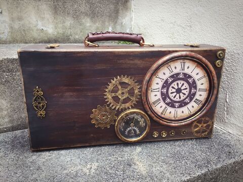 セリアでリメイク 30年前の油絵木箱をアンティークなカバンに 暮らしニスタ