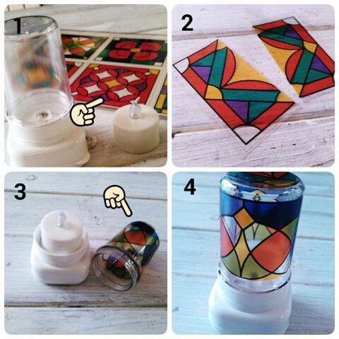 100均ゴマすり器で簡単に作れる ステンドグラス風ランタンライト 暮らしニスタ 100均ゴマすり器で簡単に作れる ステンドグラス風ランタンライト 暮らしニスタ