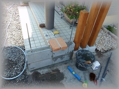 外構diy 洋風門袖の作り方 暮らしニスタ 外構diy 洋風門袖の作り方 暮らしニスタ