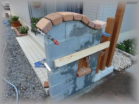 外構diy 洋風門袖の作り方 暮らしニスタ 外構diy 洋風門袖の作り方 暮らしニスタ