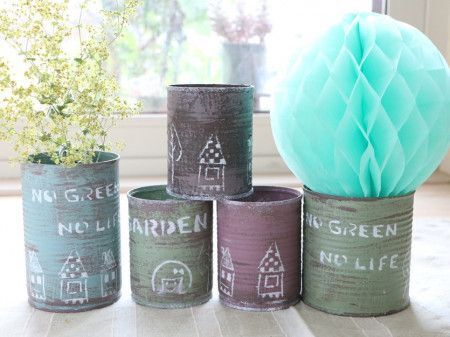 空き缶をアンティーク風に！リメイク缶のおしゃれなアイデア集｜暮らし
