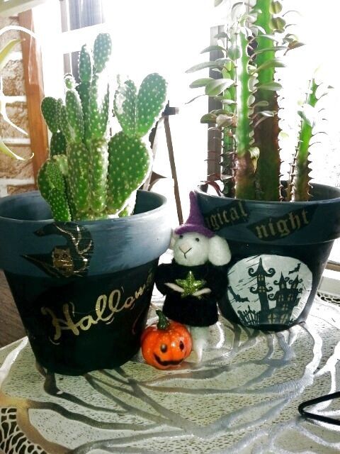100均のペーパーナプキン1枚でハロウィン鉢カバーをdiy 暮らしニスタ