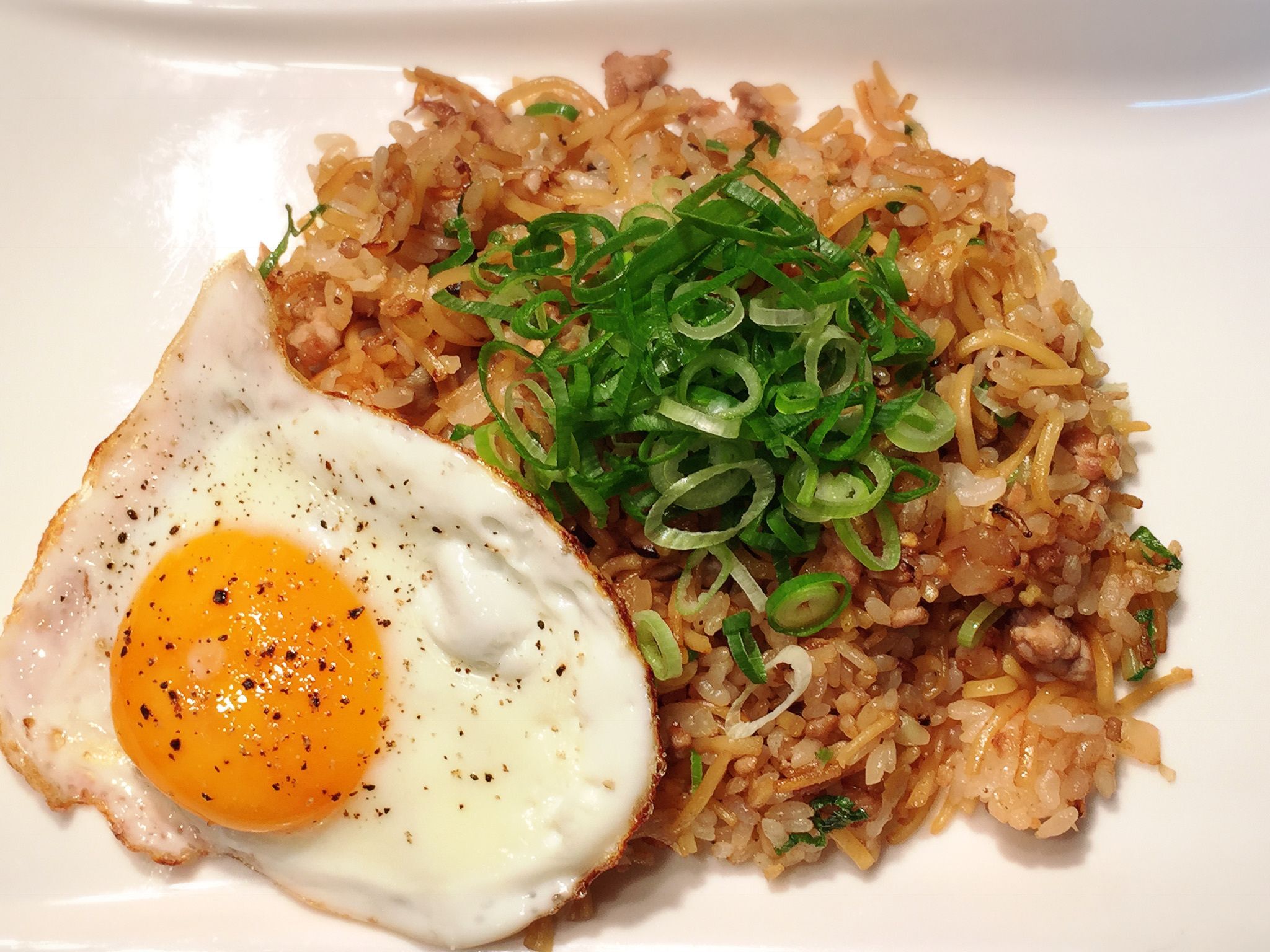 ラ王袋麺醤油味をアレンジ☆みんな大好き☆簡単そばめし