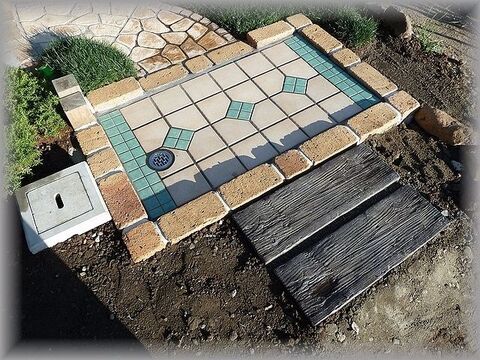外構diy お庭の足洗い場 Step1 下地基礎の作り方 暮らしニスタ