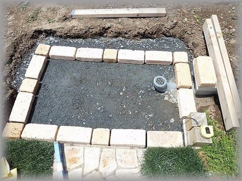 外構diy お庭の足洗い場 Step1 下地基礎の作り方 暮らしニスタ