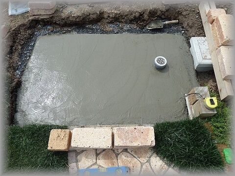 外構diy お庭の足洗い場 Step1 下地基礎の作り方 暮らしニスタ