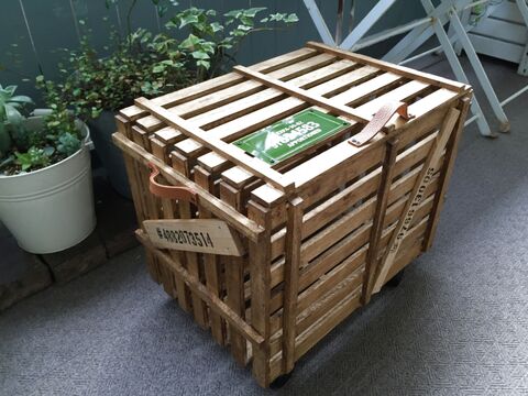 100均すのこで倉庫にある貨物みたいな 可動式カッコイイ収納ボックス 暮らしニスタ