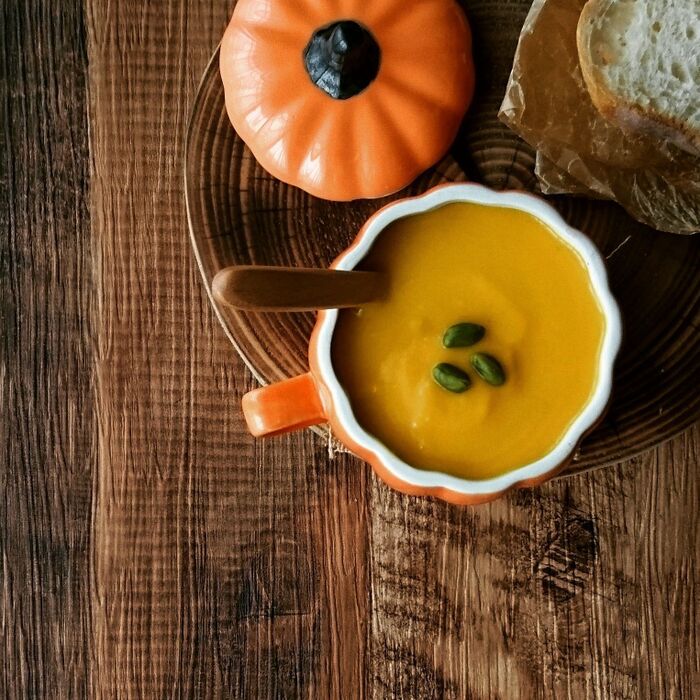 ほっこり出来るかぼちゃのスープボウル