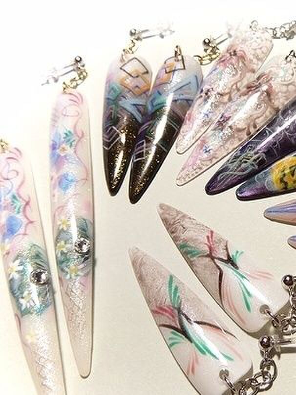 ネイルチップアクセサリー作り☆ピアス|ハンドメイドの作り方 ネイルチップアクセサリー作り☆ピアス|ハンドメイドの作り方