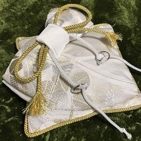 和装婚 古い帯を使ってリングピローの作り方 暮らしニスタ