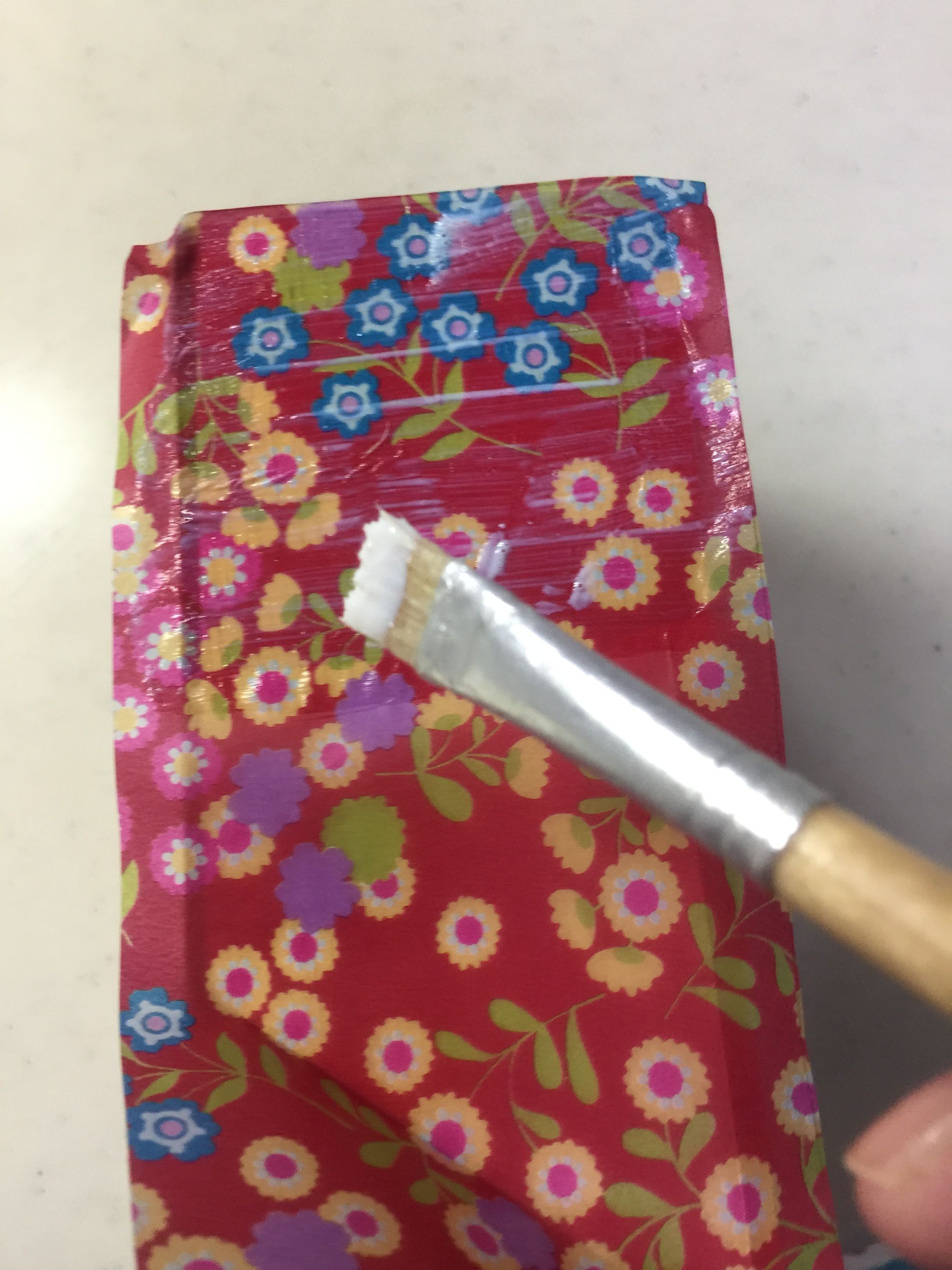 デコパッチペーパーを貼る