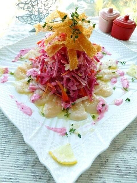 女子会ウケ間違いない ピンクピンクなホタテのカルパッチョ 暮らしニスタ 女子会ウケ間違いない ピンクピンクなホタテのカルパッチョ 暮らしニスタ