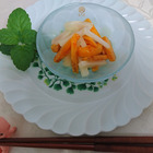 甘いお芋のヤーコンを使って！柿なますのレシピ