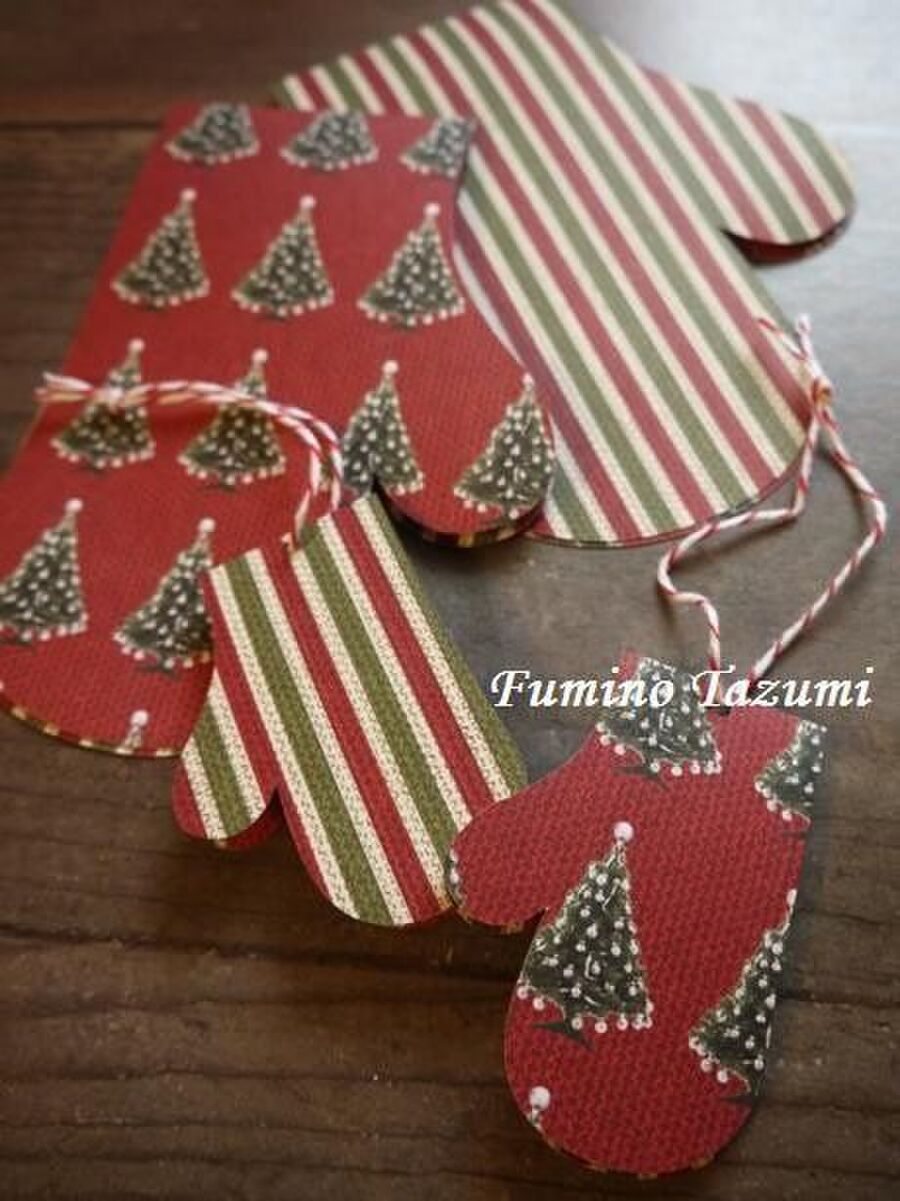 切るだけ簡単 ミトン型手袋のクリスマスカード 暮らしニスタ 切るだけ簡単 ミトン型手袋のクリスマスカード 暮らしニスタ