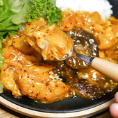 とりのむね肉を圧力鍋でホロホロ！ハニーマスタードケチャップ煮込みのレシピ☆