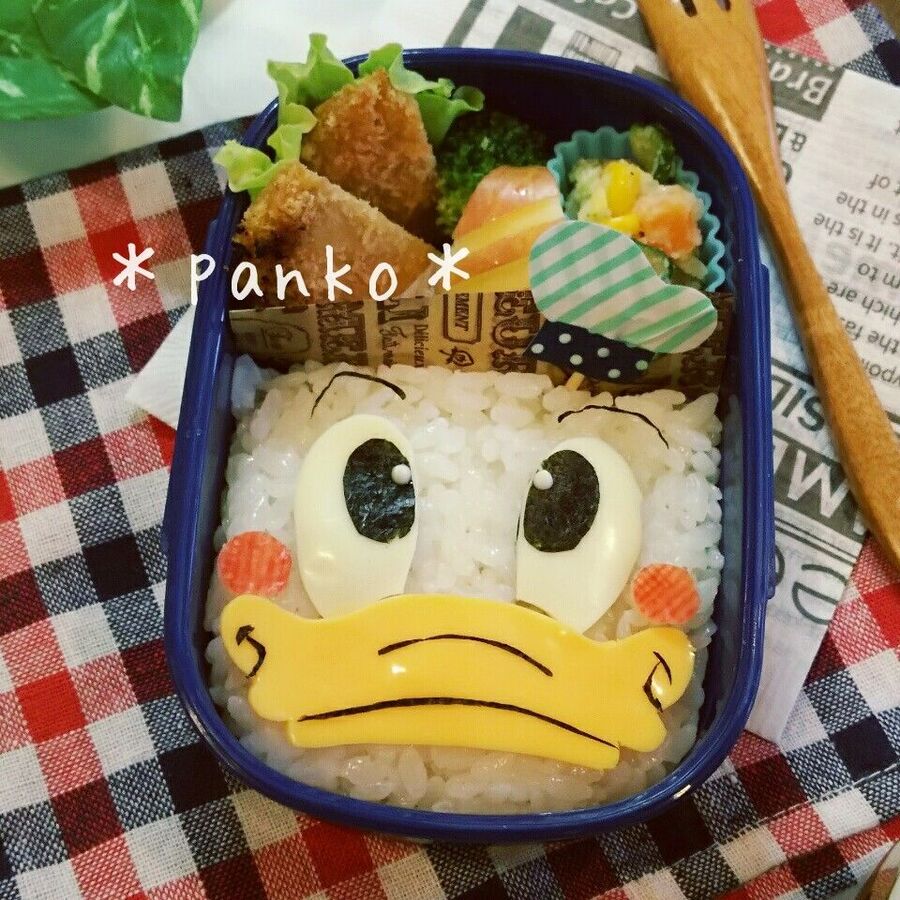 キャラ弁 簡単ドナルドダックのお弁当 料理のレシピや作り方 暮らしニスタ キャラ弁 簡単ドナルドダックのお弁当 料理のレシピや作り方 暮らしニスタ
