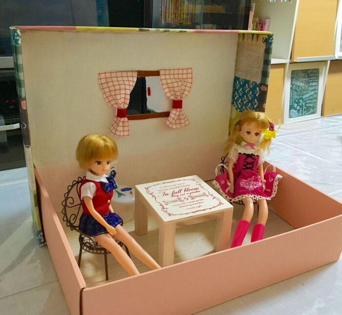 収納もバッチリ!空き箱で手作りリカちゃんハウス|ハンドメイドの 収納もバッチリ!空き箱で手作りリカちゃんハウス|ハンドメイドの