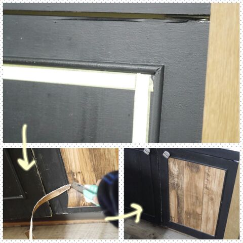 賃貸のキッチン扉をベニヤ板diy 飽きたら少しずつ手を加えて 暮らしニスタ