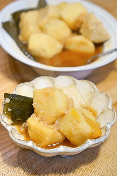 超時短 ほたての缶詰で簡単 圧力鍋で加圧0分 里芋の煮物のレシピ 暮らしニスタ