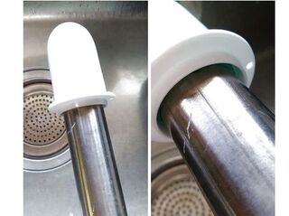 古い物干し竿が新品同様に 落下防止のストッパー付きで より便利に 暮らしニスタ