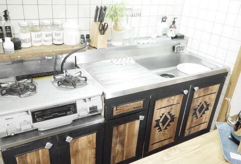 賃貸のキッチン扉をベニヤ板diy 飽きたら少しずつ手を加えて 暮らしニスタ 賃貸のキッチン扉をベニヤ板diy 飽きたら少しずつ手を加えて 暮らしニスタ