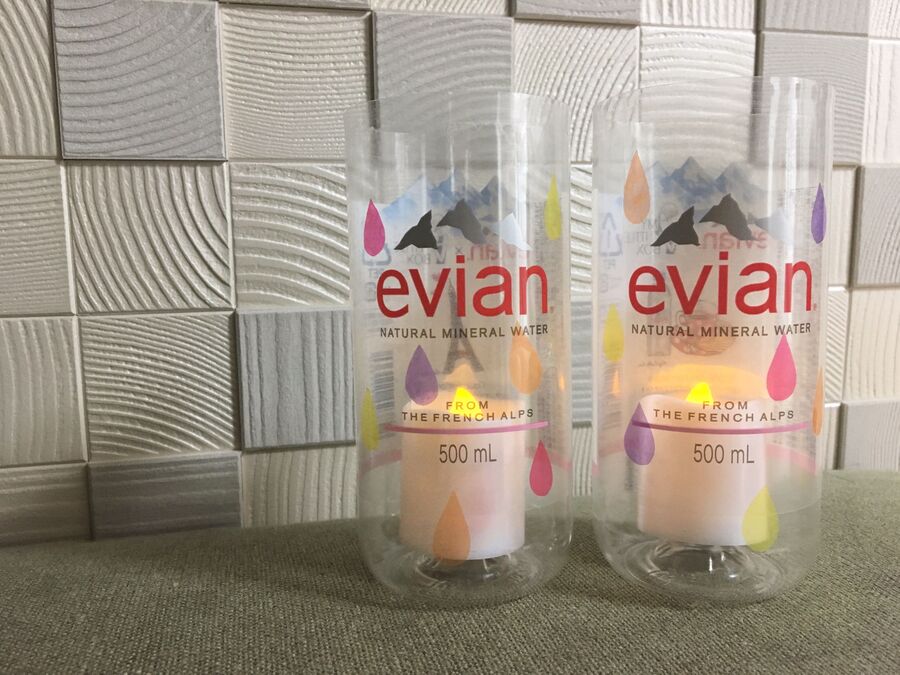 簡単おしゃれにリメイク Evian エビアン のボトルでキャンドルライト 暮らしニスタ 簡単おしゃれにリメイク Evian エビアン のボトルでキャンドルライト 暮らしニスタ
