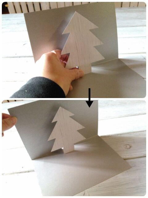 2回切るだけ簡単 子供と作るポップアップxmasカード 暮らしニスタ