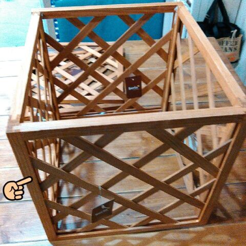 100均diy 木製トレリスで簡単 男前ウッドボックス 暮らしニスタ