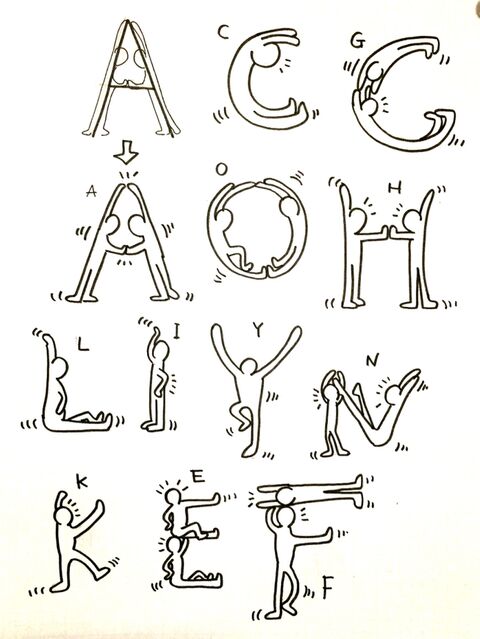 セリアのコップを らくやきマーカーでキースへリング風に描く方法 暮らしニスタ セリアのコップを らくやきマーカーでキースへリング風に描く方法 暮らしニスタ