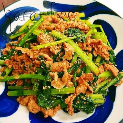節約でも旨さ太鼓判 かぶの葉と豚コマのごま辛味噌炒め 暮らしニスタ 節約でも旨さ太鼓判 かぶの葉と豚コマのごま辛味噌炒め 暮らしニスタ