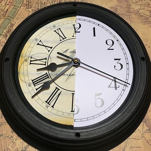 3coinsの時計を簡単にアンティーク風時計にリメイク 暮らしニスタ 3coinsの時計を簡単にアンティーク風時計にリメイク 暮らしニスタ