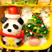 ブロッコリーで簡単☆可愛い☆立体ツリーのクリスマス弁当