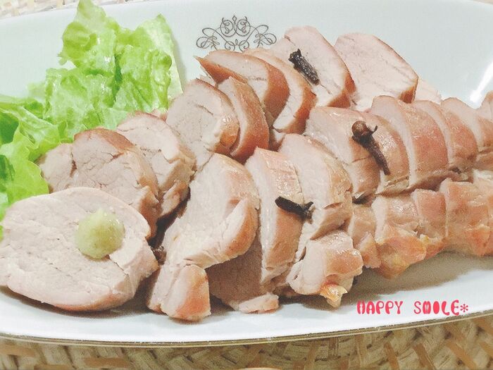オーブンで焼くだけ♪豚ヒレ肉の和を意識したハム♡