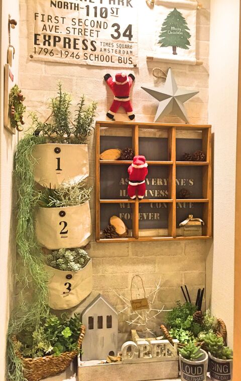 玄関上に 簡単クリスマスディスプレイ 彡 暮らしニスタ 玄関上に 簡単クリスマスディスプレイ 彡 暮らしニスタ