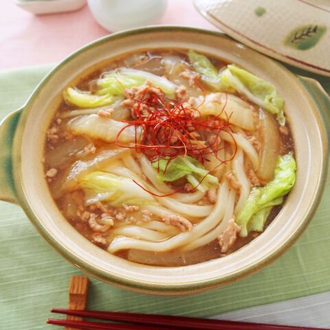 飽きずに楽しめる 大根 白菜鍋 大根と白菜の肉あんかけ鍋うどん 暮らしニスタ