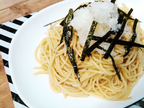牡蠣醤油でパパっと1品 牡蠣醤油 バターで作る おろしパスタのレシピ 暮らしニスタ