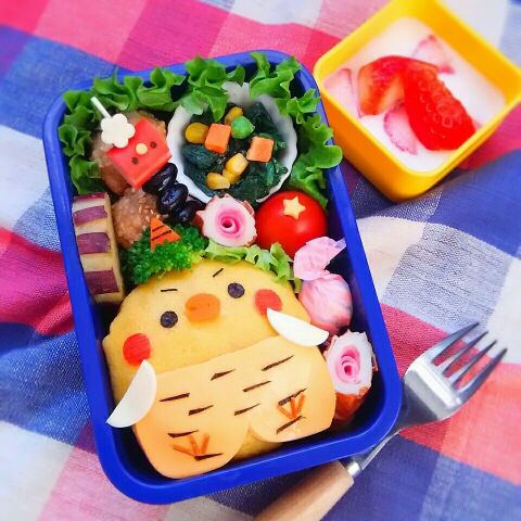 キャラ弁 ひよこ鬼の節分オムチャーハン弁当 暮らしニスタ キャラ弁 ひよこ鬼の節分オムチャーハン弁当 暮らしニスタ