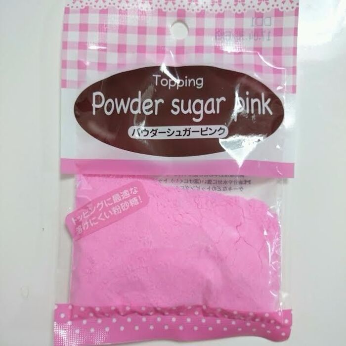 ピンクのお砂糖でシンプルなお菓子も可愛く変身♡
