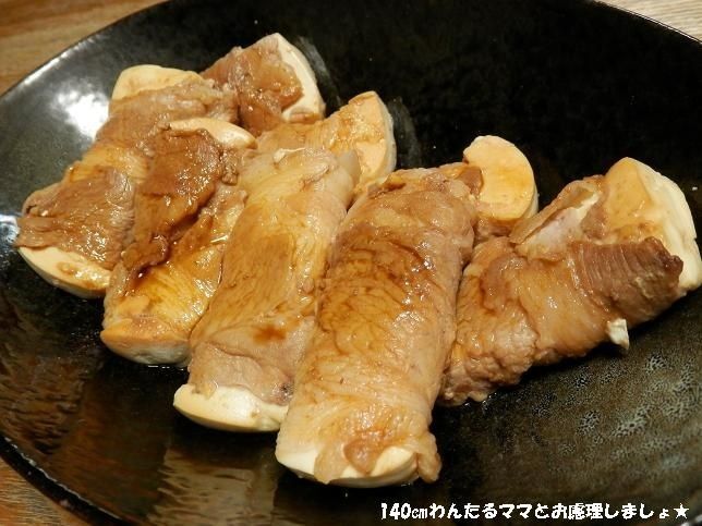 簡単★肉巻き豆腐の照り焼き