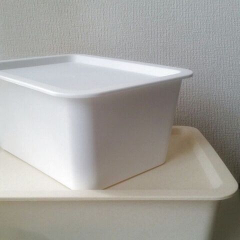 ダイソー スクエア収納ボックスに上靴洗いセット 暮らしニスタ
