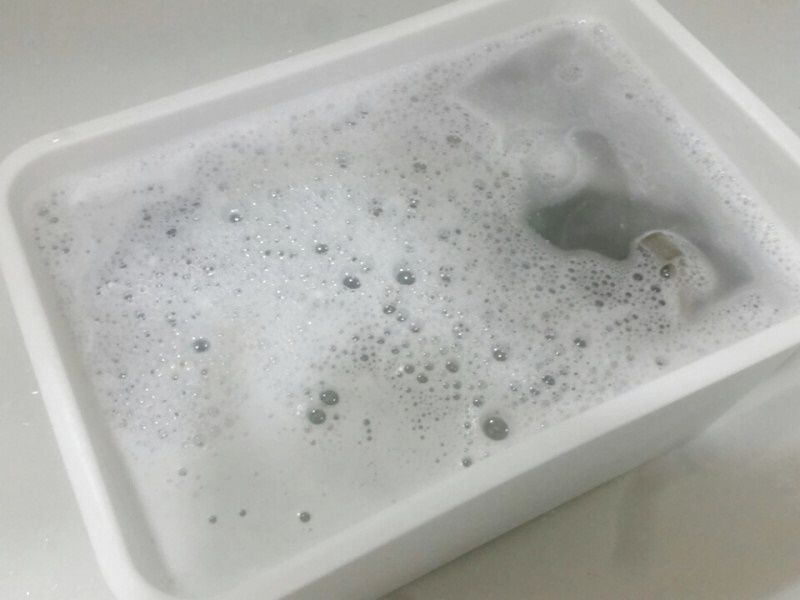 容器につけ置きで節水にも◎