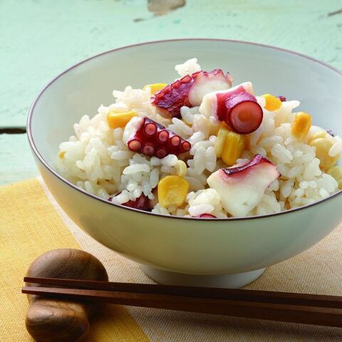 炊飯器で時短 たことコーンの炊き込みごはん レシピのご紹介 暮らしニスタ