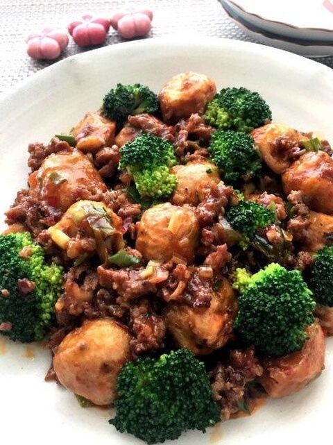 白いご飯が止まらない 里芋とひき肉のオイスターソース炒め 暮らしニスタ 白いご飯が止まらない 里芋とひき肉のオイスターソース炒め 暮らしニスタ