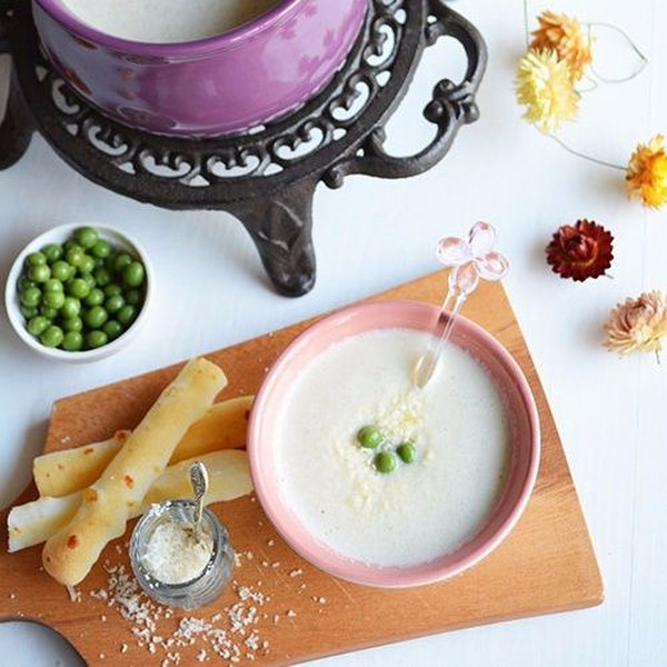 まるっとほっこり☆新玉ねぎの豆乳ポタージュスープ｜料理のレシピや